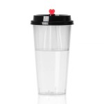Disposable  Caliber Milk Tea Injection Molded Lid Disposable Coffee Juice Cup PP Lid Cover