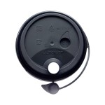 Black Leak Proof Hard PP Disposable Plastic Conjoined Lid