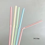 Factory Direct Wholesale Bendable Assorted Straws Colorful Disposable Drinking Straws Perfect for Parties