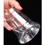95mm Plastic Flat Lid Food Grade PET Disposable Clear Plastic Cup Lid for Party and Milk Tea Store Use