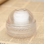 Environmentally Friendly 90mm Diameter Plastic PET Semicircular Dome Lid for Boba Tea Coffee Cups