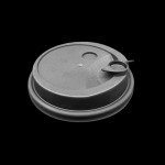 Black Leak Proof Hard PP Disposable Plastic Conjoined Lid