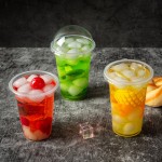 Environmentally Friendly 90mm Diameter Plastic PET Semicircular Dome Lid for Boba Tea Coffee Cups