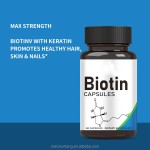 Biotin Capsules Supplier - Private Label 60-Capsule Vegan 5000 Mcg