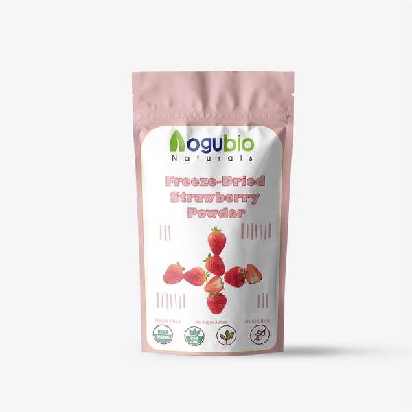Freeze Dried Strawberry Powder Factory - ISO Factory Bulk Organic