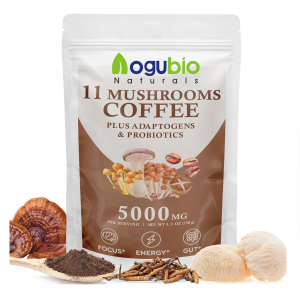 Mushroom Coffee Powder Manufacturer - 8 in 1 Instant Organic Private Label