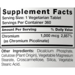 Chromium Picolinate Tablets Factory - OEM 200mcg Vegetarian Non-GMO