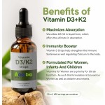 Vitamin D3 K2 Liquid Factory - Hot Sale Private Label Fast Absorbing