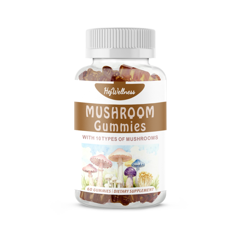 Mushroom Gummies Supplier - Natural Organic 10 in 1 Energy Focus