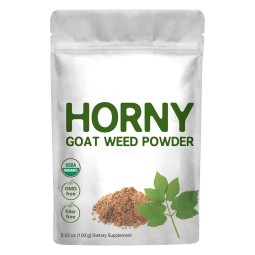 Horny Goat Weed Powder Manufacturer - Organic Pure Vegan Energy Immune