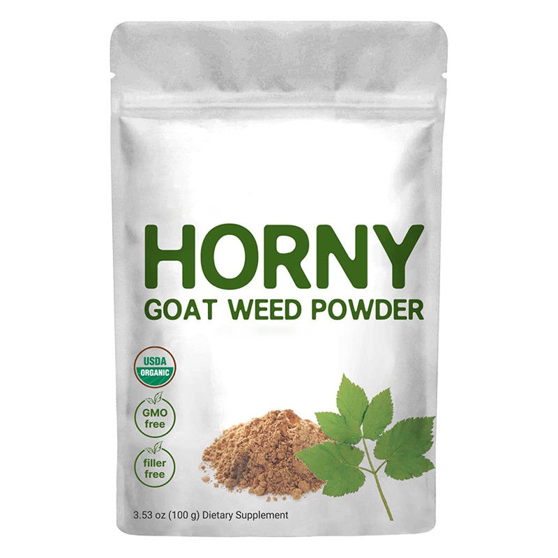 Horny Goat Weed Powder Manufacturer - Organic Pure Vegan Energy Immune