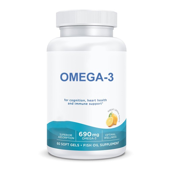 Omega-3 Soft Gels Supplier - Private Label 690 Mg Immune Brain