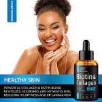 Biotin Collagen Drops Factory - OEM Natural 15000mcg Hair Supplement