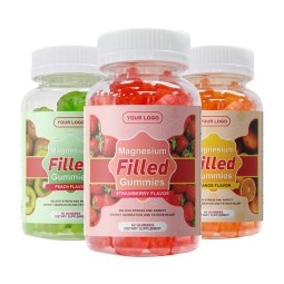 Magnesium Citrate Gummies Supplier - Vitamins for Men Center Filled