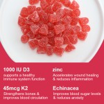 Vitamin D3 K2 Gummies Factory - OEM Bone Health Bulk Supply