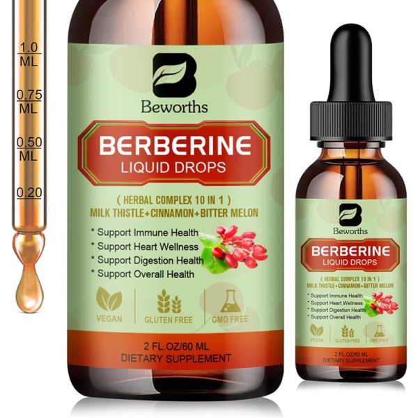 Berberine Liquid Drops Supplier - OEM Immune Digestion Custom
