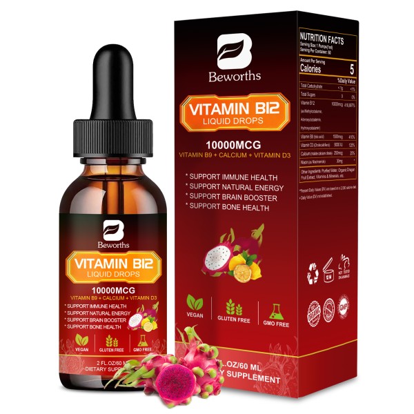 Vitamin B12 Drops Factory - OEM Energy Boost Methylcobalamin Bulk