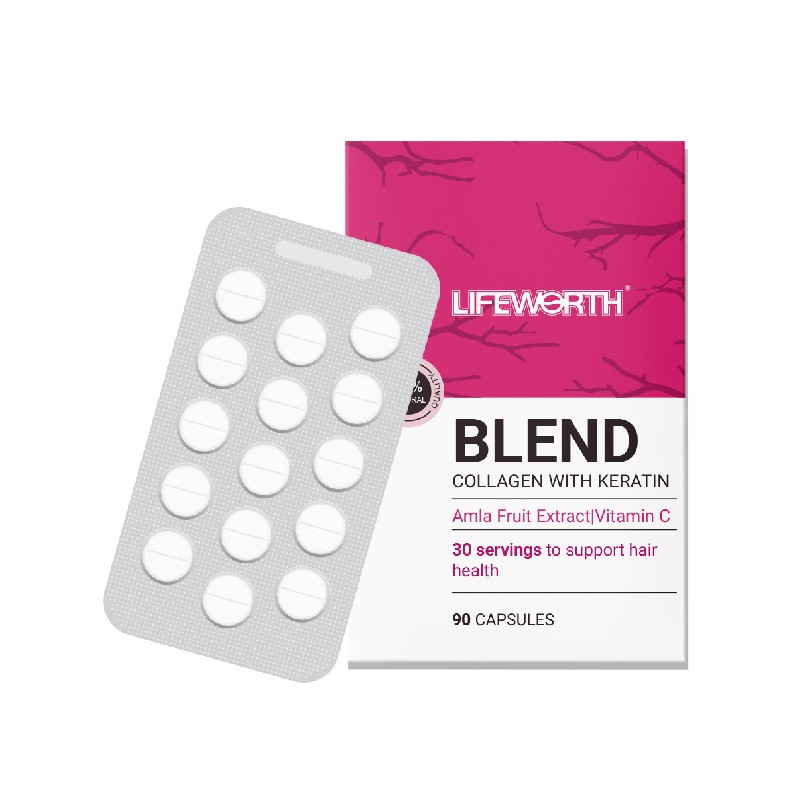 LIFEWORTH Multi Collagen Pills Tablets with Hyaluronic Acid and Vitamins for Skin Wrinkles
