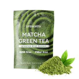 LIFEWORTH Private Label Collagen Green Tea Matcha Coffee Powder Organic Ceremonial
