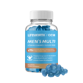 LIFEWORTH Provide Labels Male Performance Vitamins Gummies Supports Energy Metabolism Mens Multivitamin Gummy