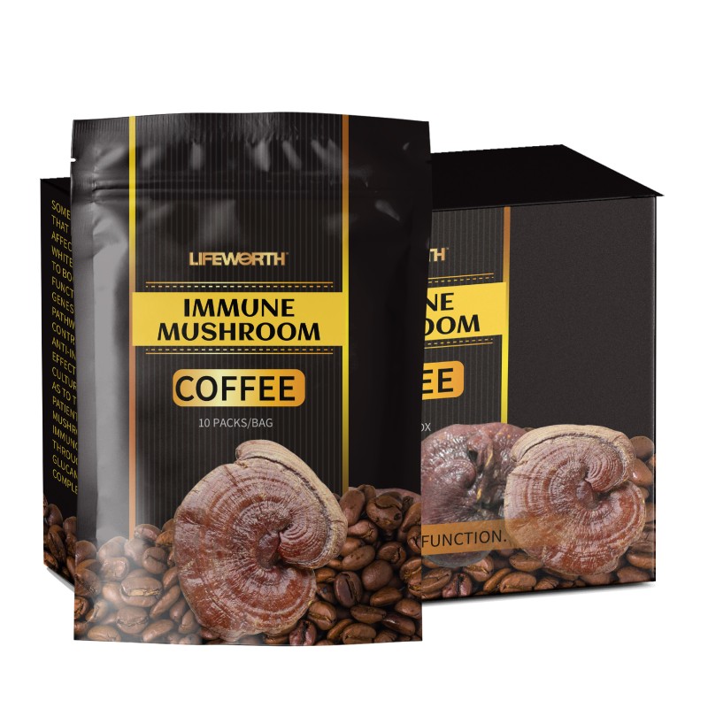 LIFEWORTH Organic 10 in 1 Instant Slimming Coffee with Mushroom Mix