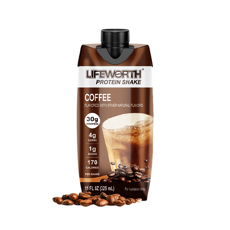 LIFEWORTH GMP Factory Meal Supplement Ready to Drink Coffee Protein Shake