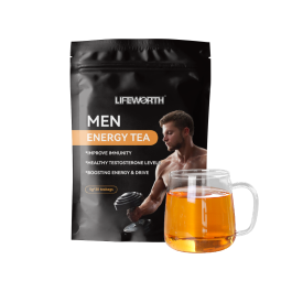 LIFEWORTH Organic Maca Ginseng Health Male Energy Prostate Support Tea Drink