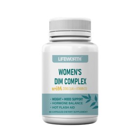 LIFEWORTH DIM Herbal Supplement Complex 250 mg Estrogen Balance for Women Estrogen Metabolism