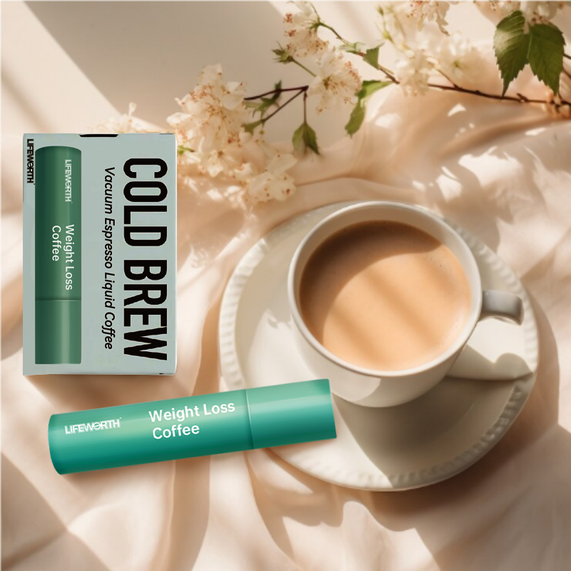 LIFEWORTH Travel Friendly 6 Tubes Nitro Cold Brew Instant Liquid Coffee Concentrate