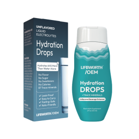 LIFEWORTH Trace Minerals Vitamins Unflavored Electrolyte Liquid Drops Daily Hydration Supplement