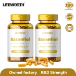 LIFEWORTH Essential Prenatal Multivitamin Capsule Folic Acid Dietary Supplement Women 60 Capsules