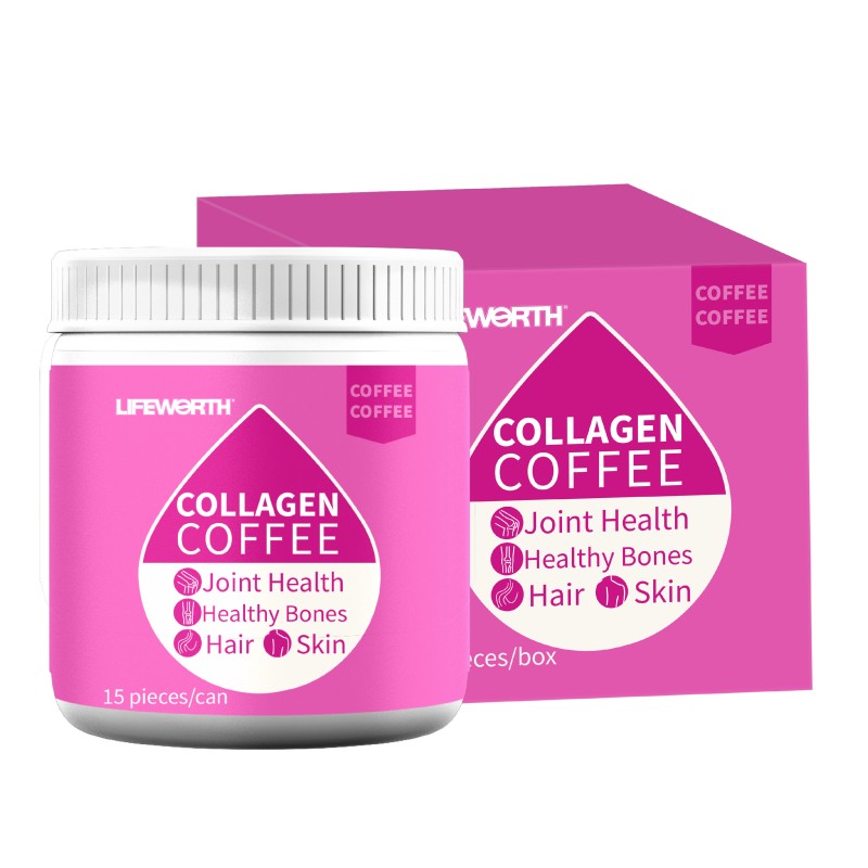 Lifeworth Factory Price Mushroom Coffee Creamy Coffee with Collagen 80000mg