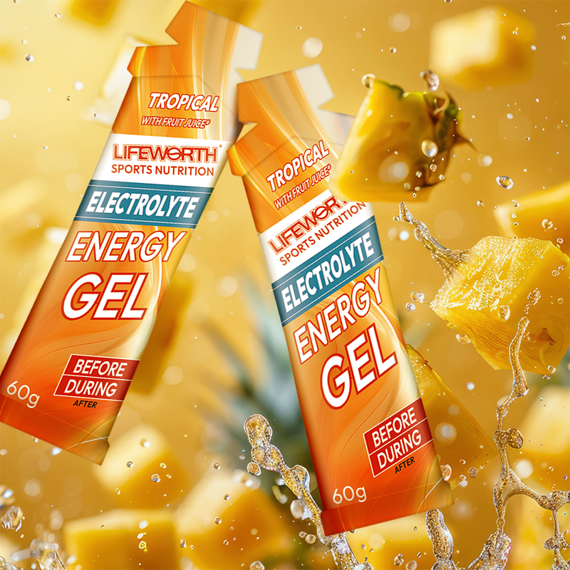 LIFEWORTH Sports Nutrition Energy Gel Boost Power for Running Cycling Endurance Keto Friendly