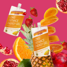 LIFEWORTH Spout Pouches Energy Gel Carbohydrate Electrolyte Concentrate Drink for Long Workouts