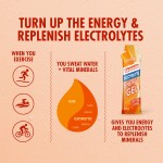 LIFEWORTH Caffeine Free Fruit Quick Release Sports Energy Gels with Electrolytes for Peak Performance