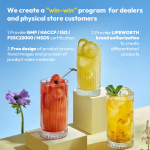 LIFEWORTH Mango Strawberry Flavor Energy Gel Supports Quick Carbohydrates and Electrolytes