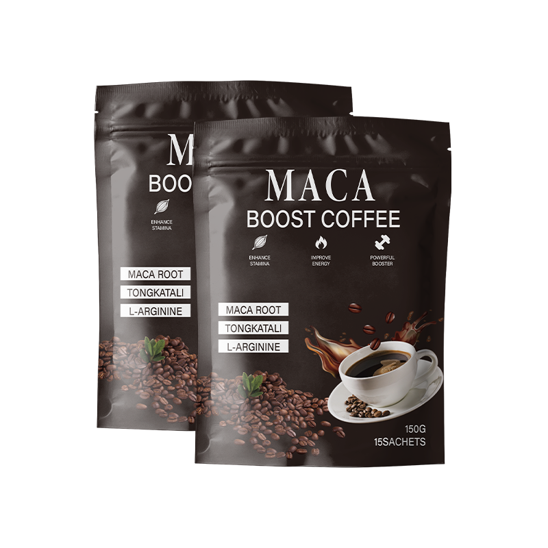 LIFEWORTH Dark Roast Energy Boost Ginseng Maca Blend Instant Coffee Powder