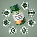 LIFEWORTH Rich in Bioflavonoids Vitamin C Release Tablets Supports Immunity Bones Skin Health