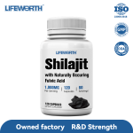 LIFEWORTH GMP OEM Enhanced Energy Pure Himalayan Shilajit Capsules for Men and Women
