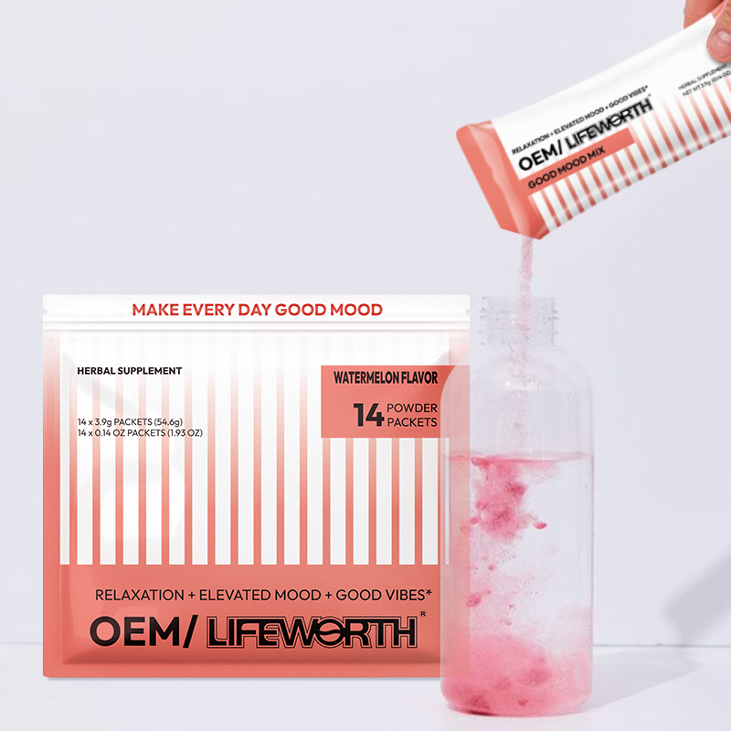 LIFEWORTH Natural Flavors Kava Good Mood Drinks Powder Mix Packets on the Go