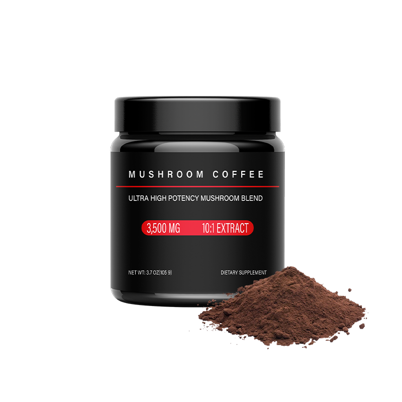 LIFEWORTH OEM Premium Organic Mushroom Blend Coffee Powder for Enhanced Energy