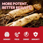 LIFEWORTH High Potency 1500mg Korean Red Ginseng Root Extract Capsules Energy Supplement