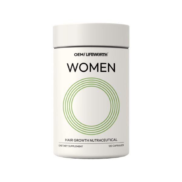 LIFEWORTH Women Hair Growth Capsules Supplements for Visibly Thicker Hair and Scalp Coverage
