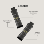 LIFEWORTH Herbal Coconuts Activated Charcoal Liquid Health Supplement for Gut Health Digestive Support