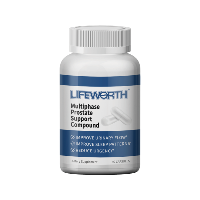 LIFEWORTH Men's Power Boost Health Supplement Multiphase Prostate Supplement Capsule