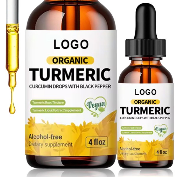 Turmeric Drops Supplier - Rich in Organic Curcuma Black Pepper Vitamins