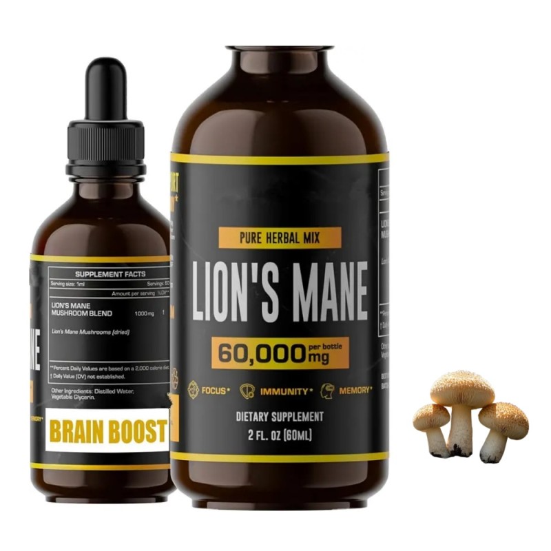 Lion's Mane Drops Supplier - Mushroom Extract Immune Support Brain Booster