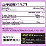 Creatine Chews Supplier - Improved Absorption Pre-Workout Monohydrate Tablets