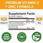 Vitamin C Softgel Factory - OEM Vitamin C Zinc 1000mg 20mg Immune