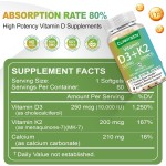 Vitamin K2 D3 Softgel Factory - OEM Private Label Calcium Bone Immune